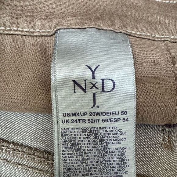 NYDJ skinny legging jeans tan stretch size 20W - Picture 6 of 8